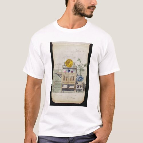 Design for a Sideboard c1860s_70s wc  pencil T_Shirt