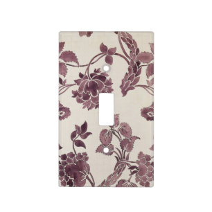 Design for a silk damask, 1752 (pencil and w/c on light switch cover