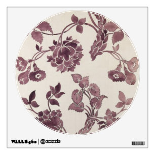 Design for a silk damask, 1752 (pencil and w/c on wall sticker