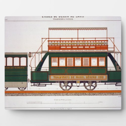Design for a Steam Tram plate 126 from The Indus Plaque
