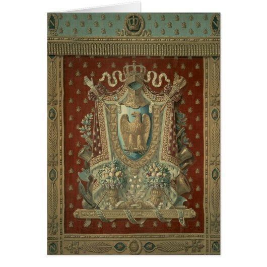 Design for a tapestry in Bonaparte's study Cards (Front)