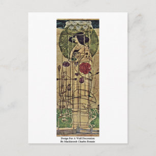 Design For A Wall Decoration Postcard