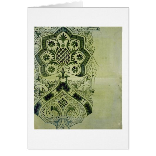 Design for an Ecclesiastical wallpaper print (ink Cards (Front)