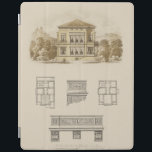 Design for an Estate with Interior Plans iPad Smart Cover<br><div class="desc">An attractive drawing of architectural designs for an estate,  complete with plans for the interior. If you are thinking of building your own home these designs may intrigue you. Purchase a copy today!</div>