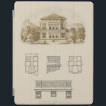 Design for an Estate with Interior Plans iPad Smart Cover<br><div class="desc">An attractive drawing of architectural designs for an estate,  complete with plans for the interior. If you are thinking of building your own home these designs may intrigue you. Purchase a copy today!</div>