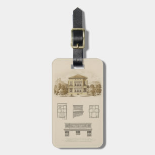 Design for an Estate with Interior Plans Luggage Tag
