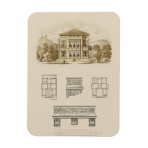 Design for an Estate with Interior Plans Magnet