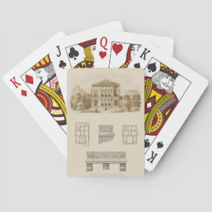 Design for an Estate with Interior Plans Poker Cards