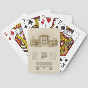Design for an Estate with Interior Plans Poker Cards