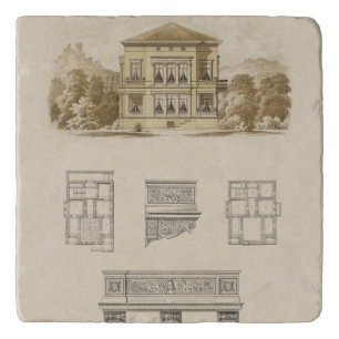 Design for an Estate with Interior Plans Trivet