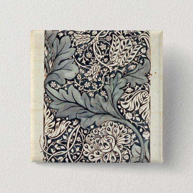Design for Avon Chintz, c.1886 Button (Front)