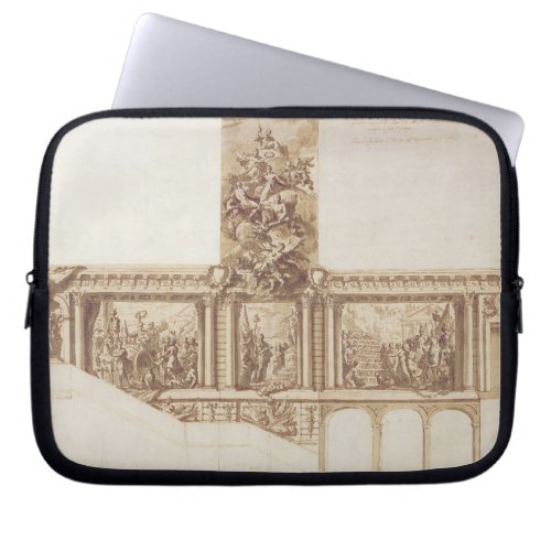 Design for Ceiling Walls and Staircase pen brown Laptop Sleeve