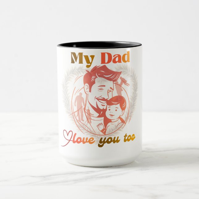 Design for father's day | father's day mug design (Center)