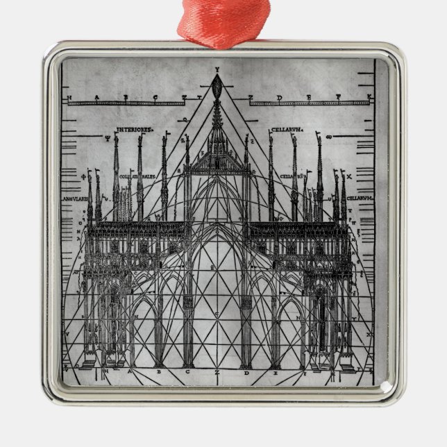 Design for Milan Cathedral Metal Ornament (Front)
