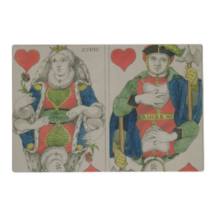 Design for playing cards, c.1810 placemat