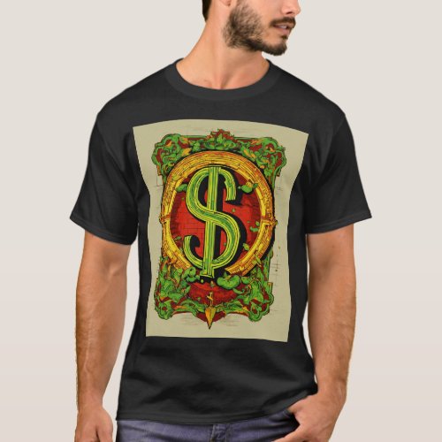 design for t shirt A dollar sign with a bite 