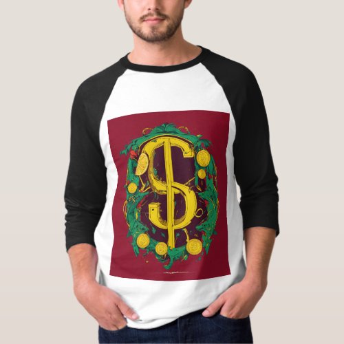 design for t shirt A dollar sign with a bite taken
