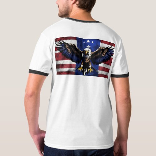 design for t shirt  a USA dollar sign with evil