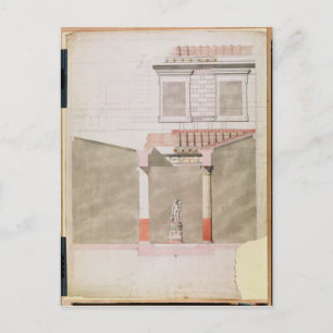 Design for the atrium of the Pompeiian palace Postcard