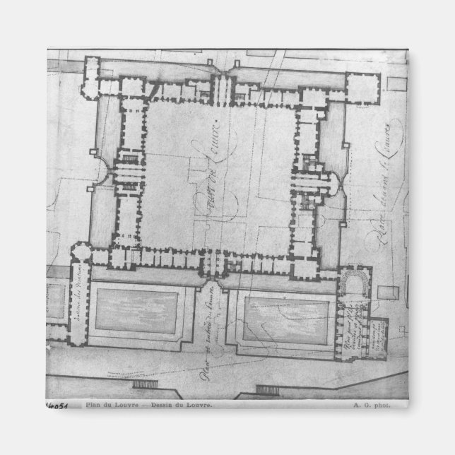 Design for the eastern buildings of the Louvre Magnet (Front)