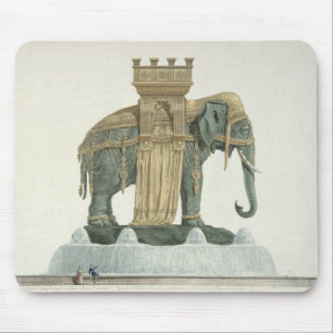 Design for the Elephant Fountain Mouse Pad