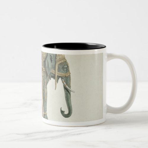 Design for the Elephant Fountain Two_Tone Coffee Mug