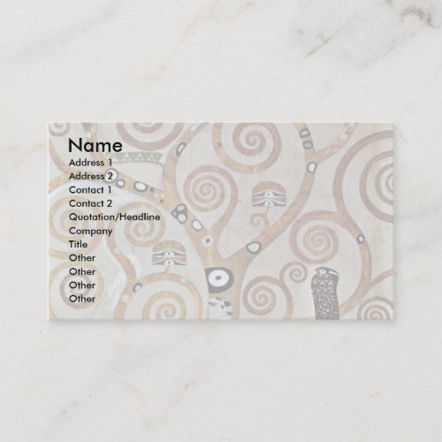 Design For The Frieze At The Palais Stoclet Business Cards