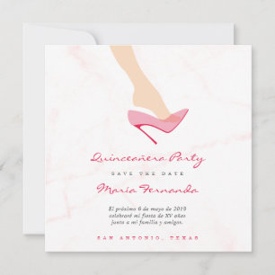 Design Glass Shoe for Quinceañera Party