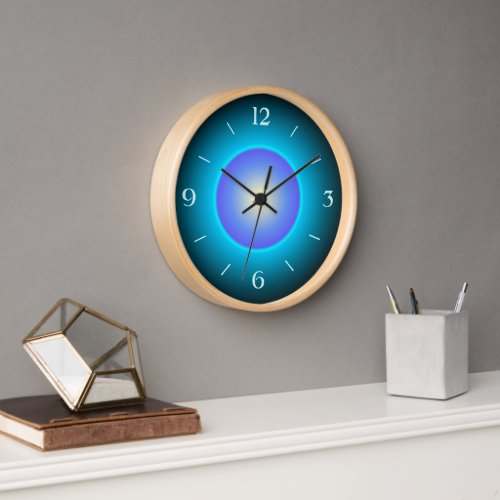 Design GreenAquaPurpleWall Clock