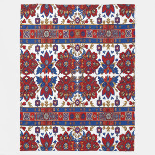 Design inspired by Serbian ethnic seamless Fleece Blanket