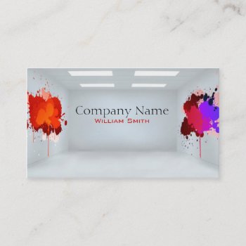 Design Interior Business Card by KeyholeDesign at Zazzle