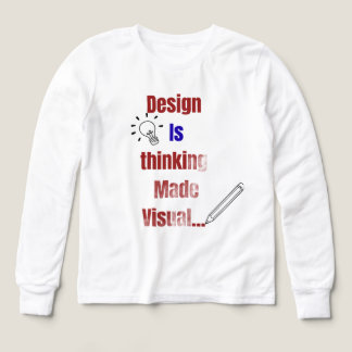 Design Is Thinking Made Visual – Minimal Graphic D Tri-Blend Shirts