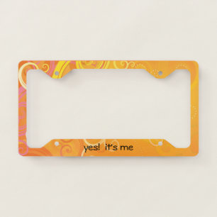 DESIGN LICENSE PLATE LICENSE PLATE FRAME