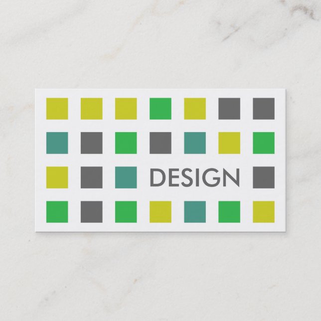 DESIGN (mod squares) Business Card (Front)