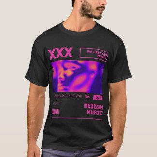 Design Music pink design T-Shirt