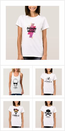 Design Music Women T-shirt Collection