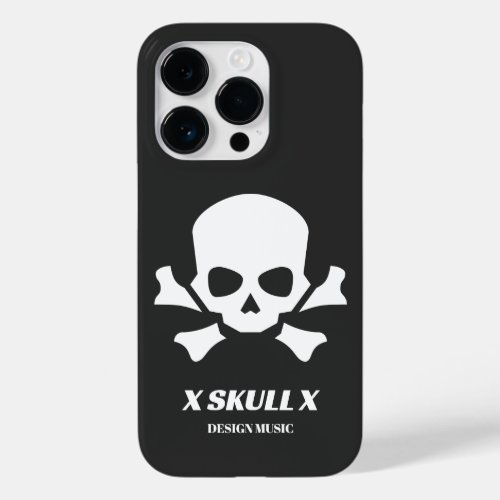 Design Music X Skull X design iPhone 14 Pro Case