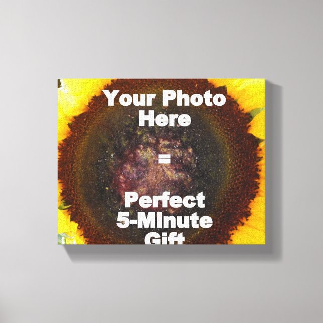 Design My Own Personalized Photo Canvas Present Print (Front)