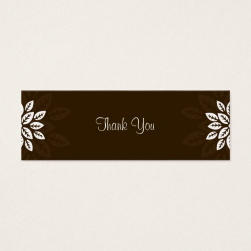 Design No.3 Thank you Gift Tag - CHOCOLATE Business Cards