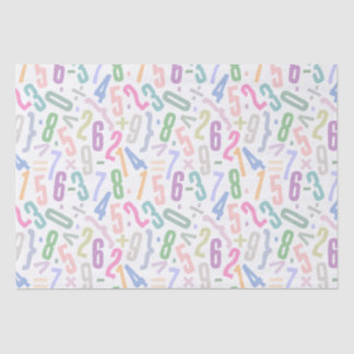 Design Number Pattern Tissue Paper
