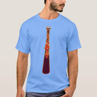 Design of a snake around a water drop golden red T-Shirt