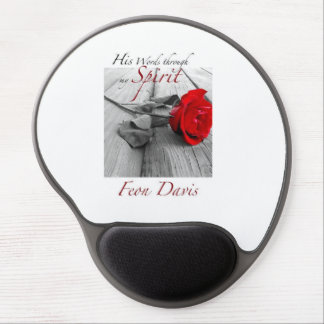 Design on a mouse pad HIS WORDS THROUGH MY SPIRIT
