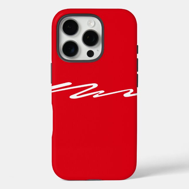 Design on Red Case-Mate iPhone Case (Back)
