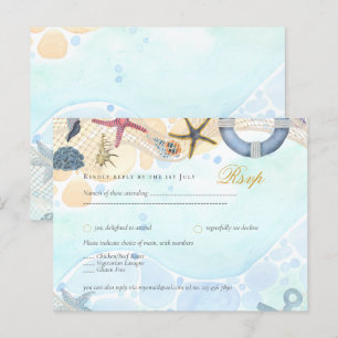Design Own Beach Coastal Nautical Event Invitation Postcard