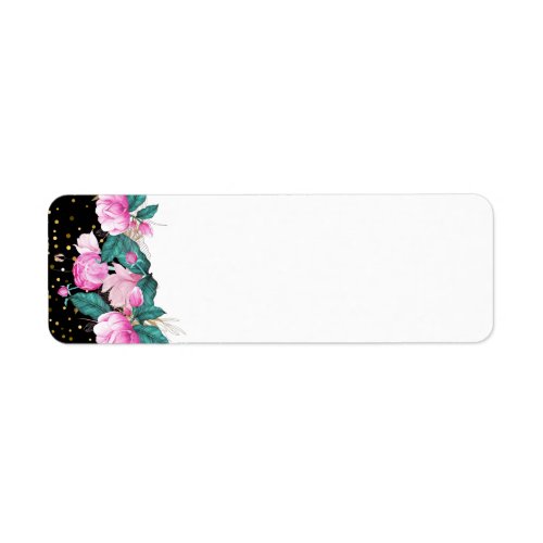 Design Own Pink Floral Event Business Stationery Label