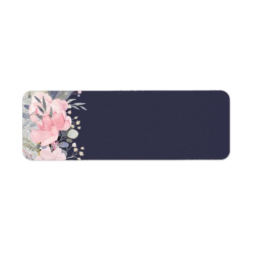 Design Own Pretty Girly Pink Floral Stationery Label