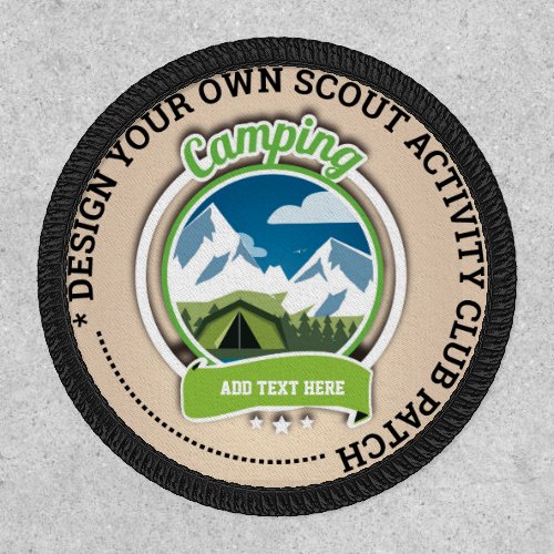 Design Own SCOUTS CLUB TEAM ACTIVITY award badge
