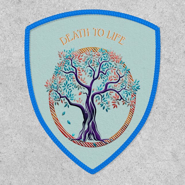 Design Own Zen Birth to Death Buddhism Quote Fav Patch (Front)