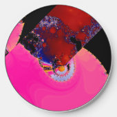 Design Patchwork Pink Wireless Charger (Front)