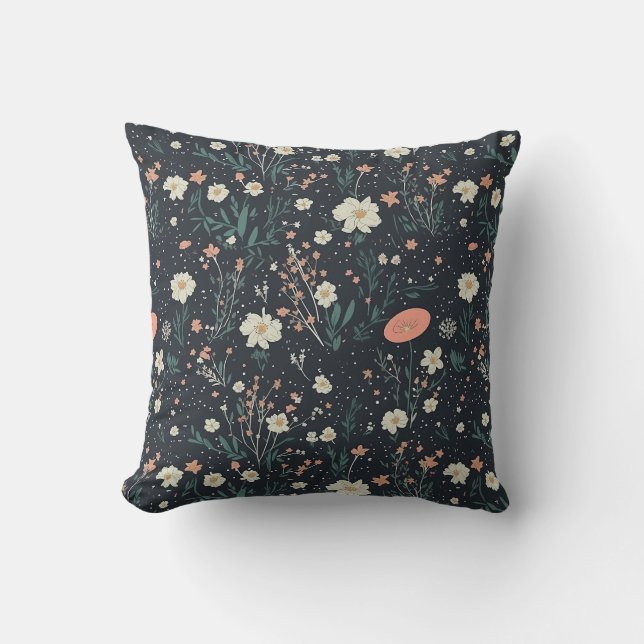 Design Pattern Throw Pillow (Front)